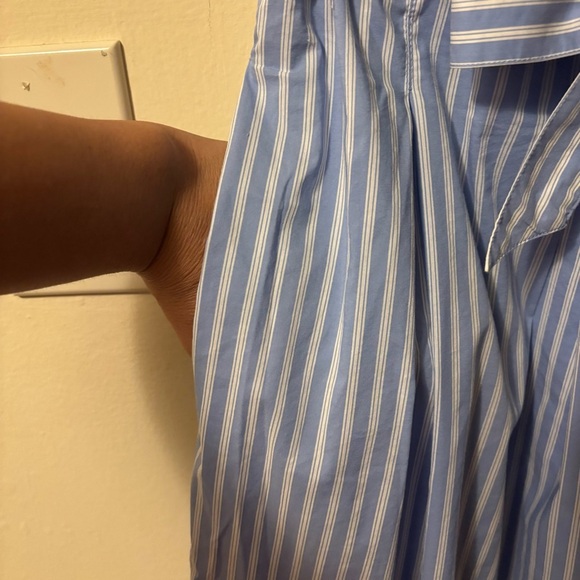 H&M Light Blue Striped A-Line Skirt - Picture 7 of 10